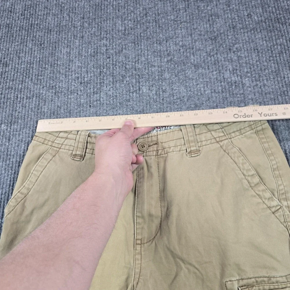 Vintage Aeropostale Cargo Shorts Mens 31 Beige‎ Relaxed Fit Multi Pocket 90s Y2K